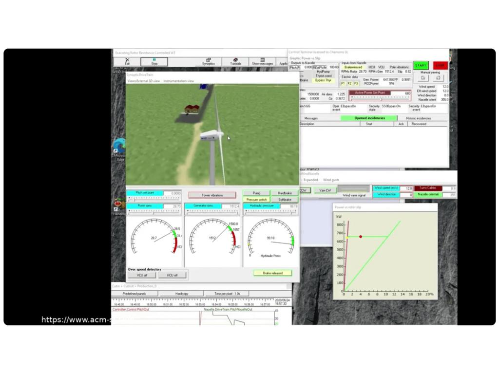 Wind Turbine Simulator (WTS-ACMSL) from Automated Computing Machinery SL