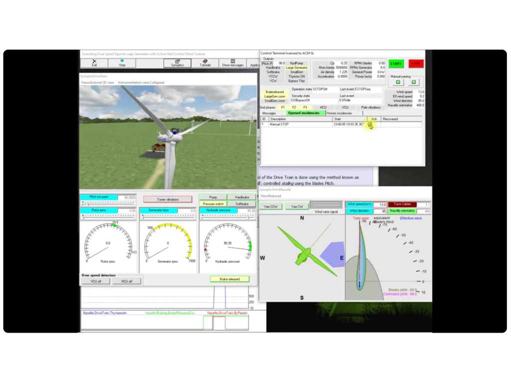 Wind Turbine Simulator (WTS-ACMSL) from Automated Computing Machinery SL