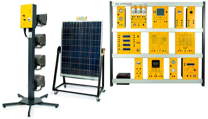 Photovoltaic Solar Energy Advanced Trainer, manufactured by De Lorenzo in Italy