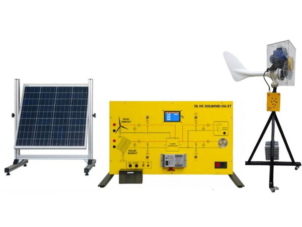 Photovoltaic-Wind Power Plant Trainer Off-Grid (DL HC-SOLWIND-OG-ET) from De Lorenzo