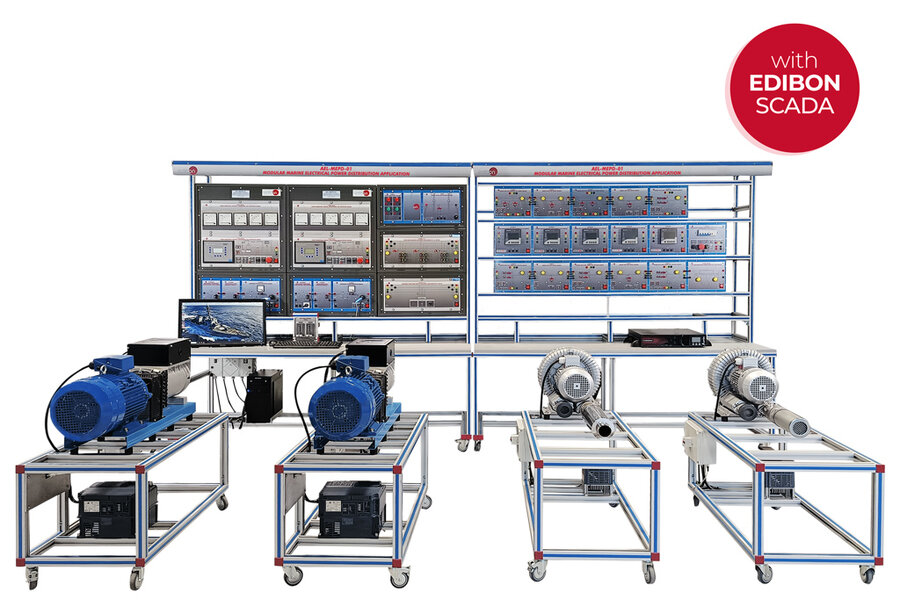 Modular Marine Electrical Power Distribution Application, with SCADA