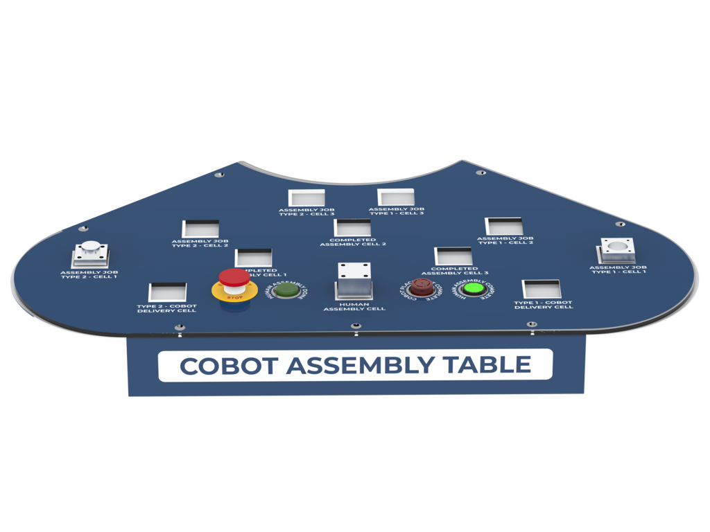Collaborative Robot (COBOT) Training Cell with PLC, HMI and IIOT (COBOT Cell) from Hytech Automation