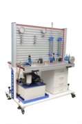 Hydraulic training equipment for education, left view, produced by Hytech Automation