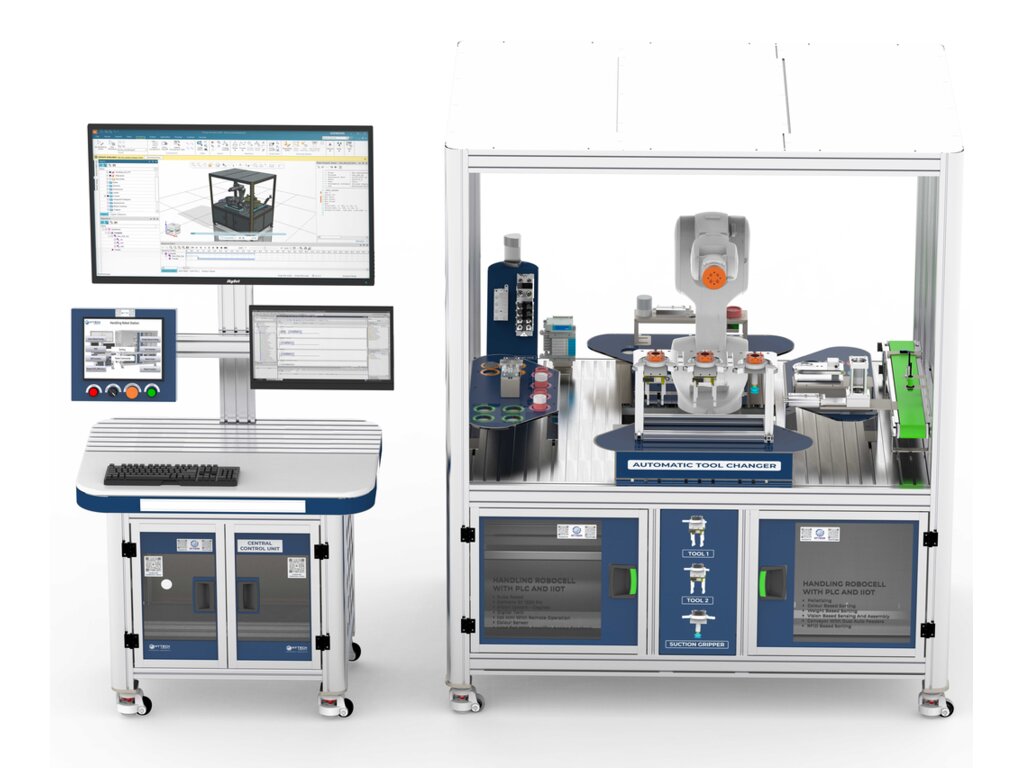 Handling Robocell with PLC, HMI and IIOT (Industrial Handling Robocell) from Hytech Automation