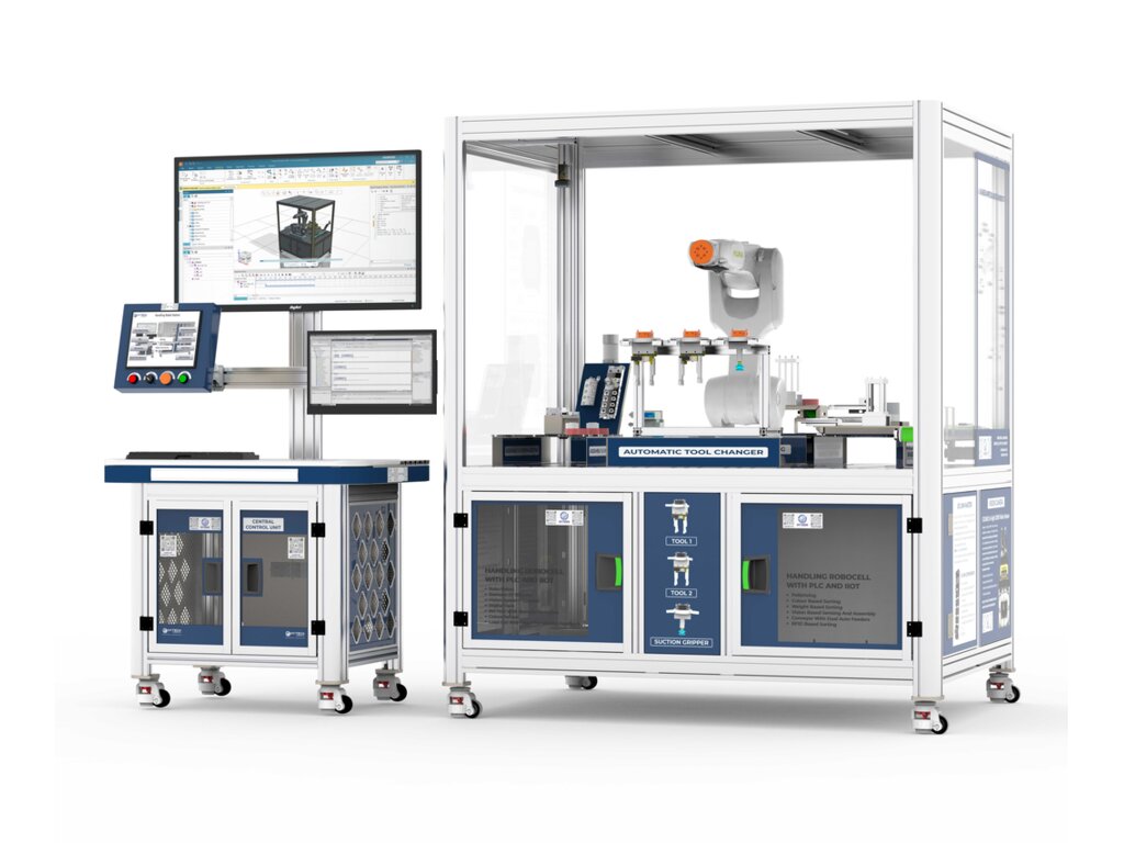 Handling Robocell with PLC, HMI and IIOT (Industrial Handling Robocell) from Hytech Automation