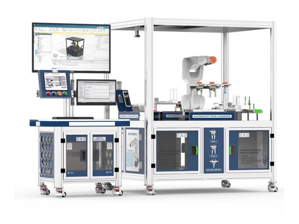 Handling Robocell with PLC, HMI and IIOT (Industrial Handling Robocell) from Hytech Automation