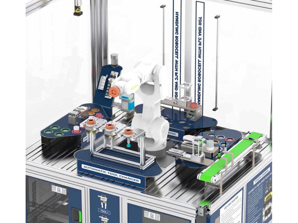 Handling Robocell with PLC, HMI and IIOT (Industrial Handling Robocell) from Hytech Automation