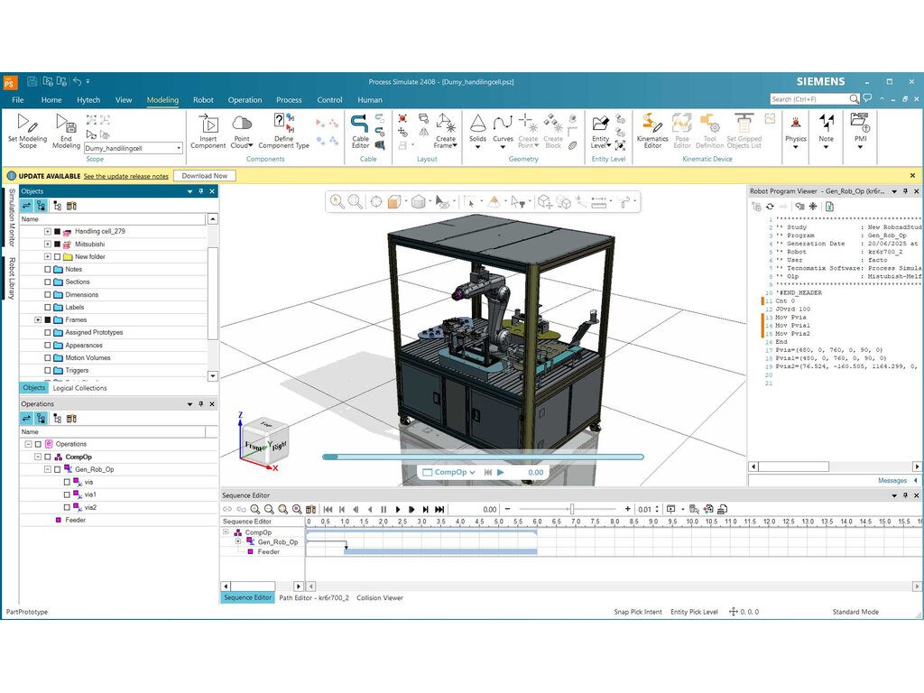 Handling Robocell with PLC, HMI and IIOT (Industrial Handling Robocell) from Hytech Automation