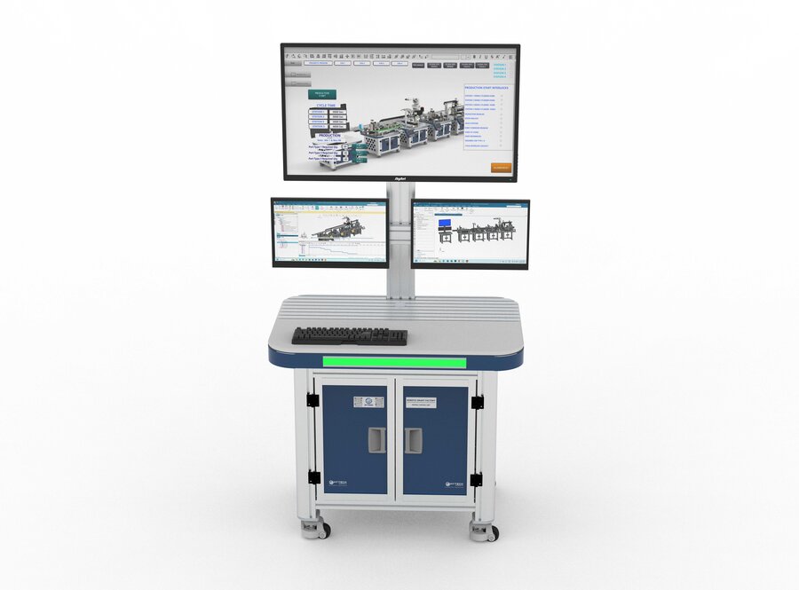 IIOT Based Smart Factory Setup with Industrial Robot