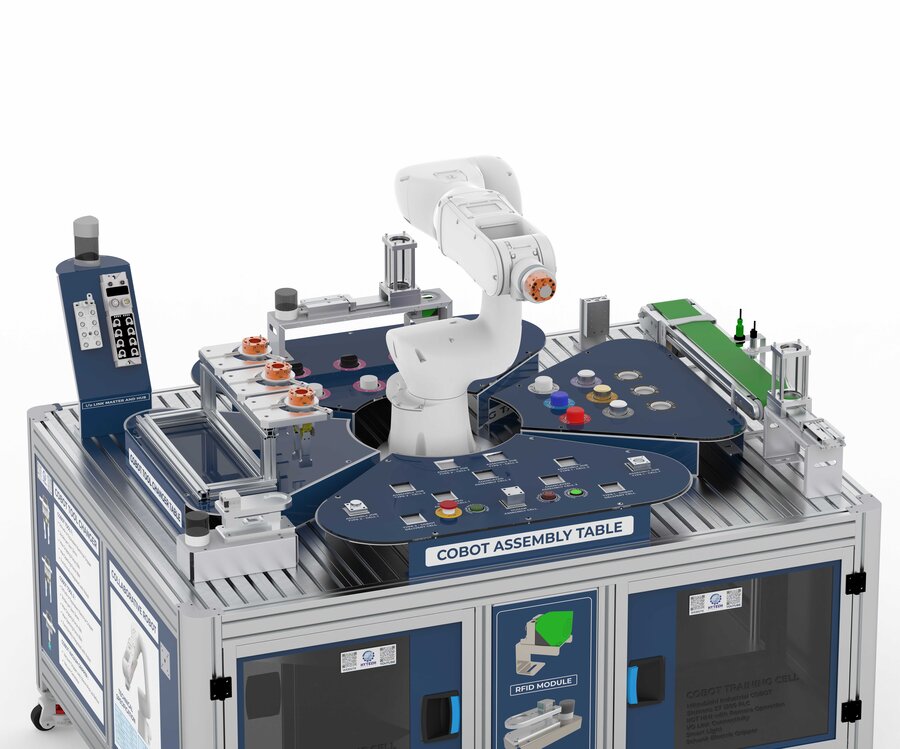 Industrial Robotics Lab - COBOT Training Cell with PLC HMI and IIOT