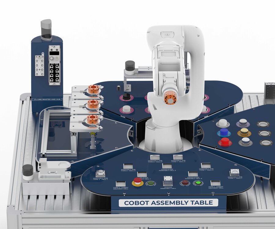 Industrial Robotics Lab - COBOT Training Cell with PLC HMI and IIOT