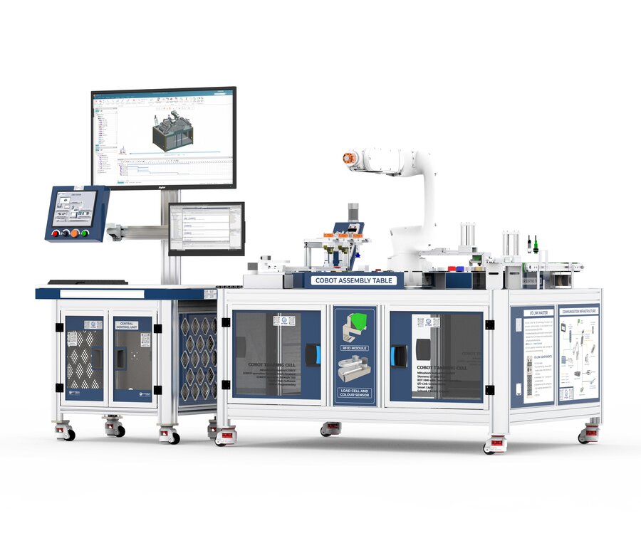 Industrial Robotics Lab - COBOT Training Cell with PLC HMI and IIOT
