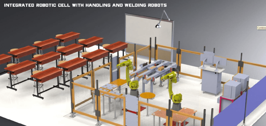 Integrated Robotics Welding Cell with IIOT