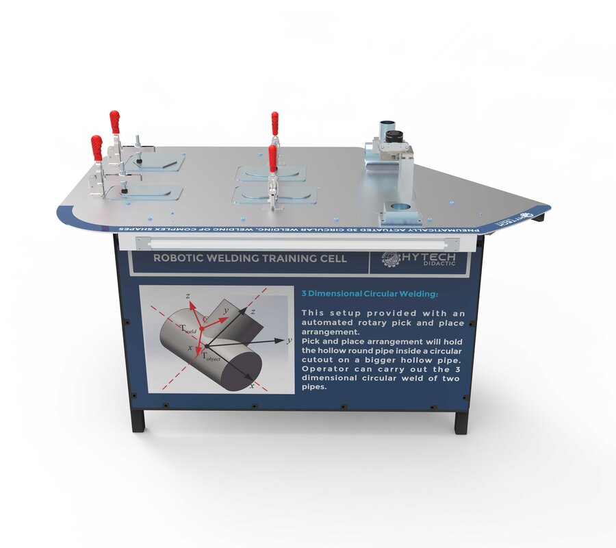 Integrated Robotics Welding Cell with PLC, HMI and IIOT