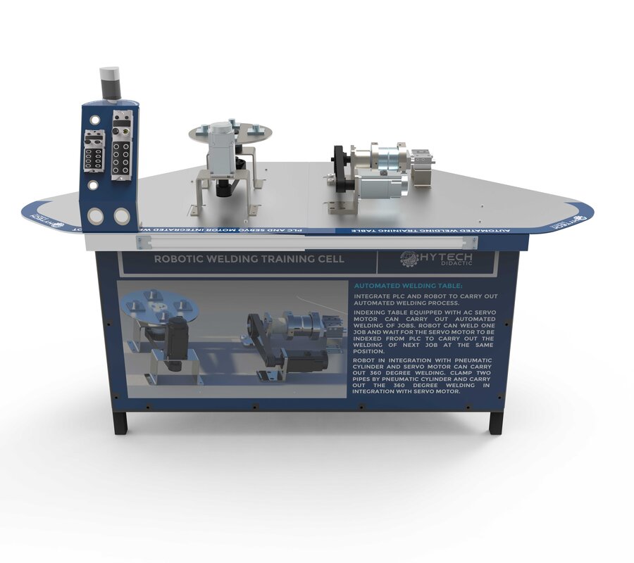 Integrated Robotics Welding Cell with PLC, HMI and IIOT