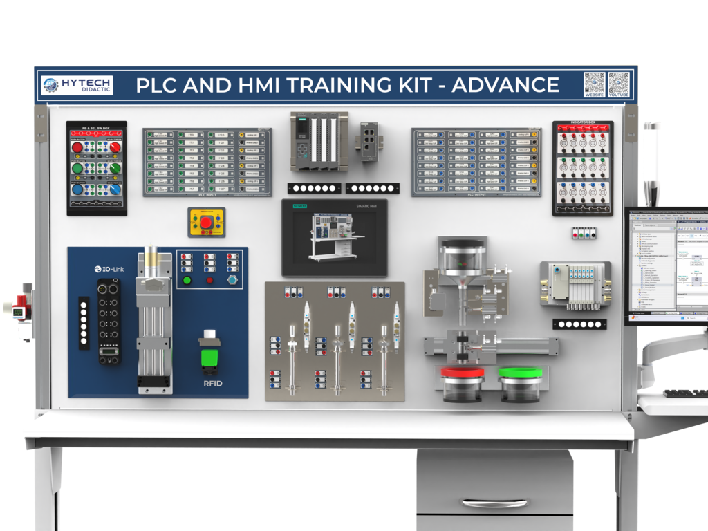 PLC & HMI Training Kit with SCADA and IIOT- Advanced (PH - Advanced) from Hytech Automation
