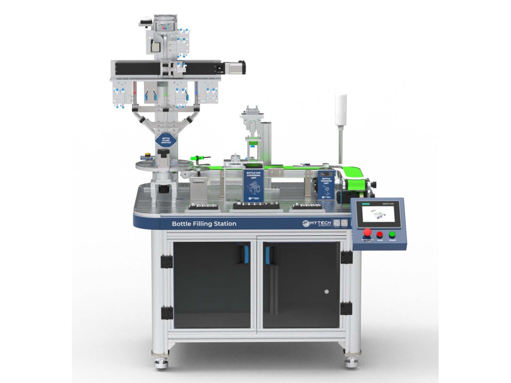 RFID Based Bottle Filling Station with PLC and HMI (Bottle Filling 2601) from Hytech Automation