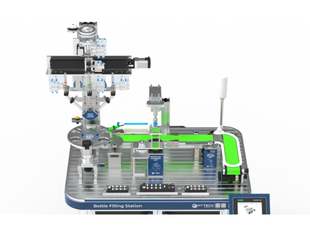 RFID Based Bottle Filling Station with PLC and HMI (Bottle Filling 2601) from Hytech Automation