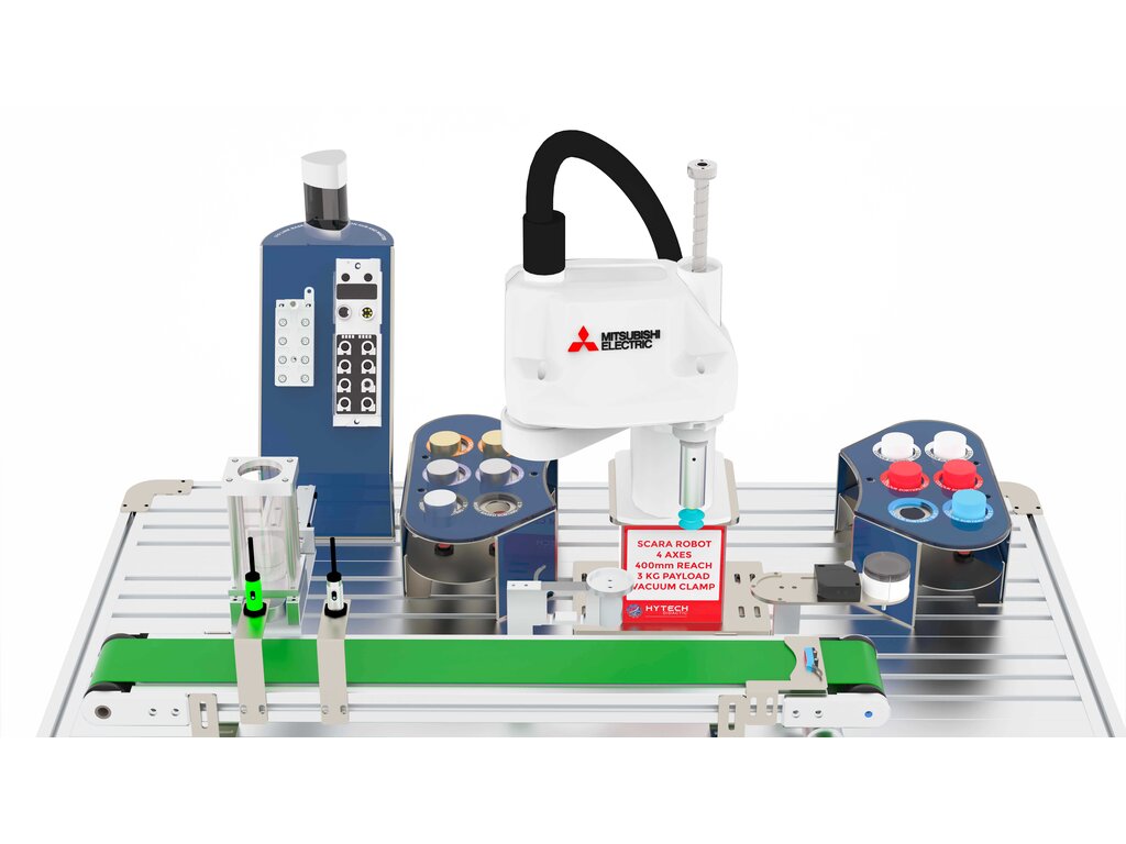 SCARA Training Cell with PLC, HMI and IIOT (SCARA Cell) from Hytech Automation