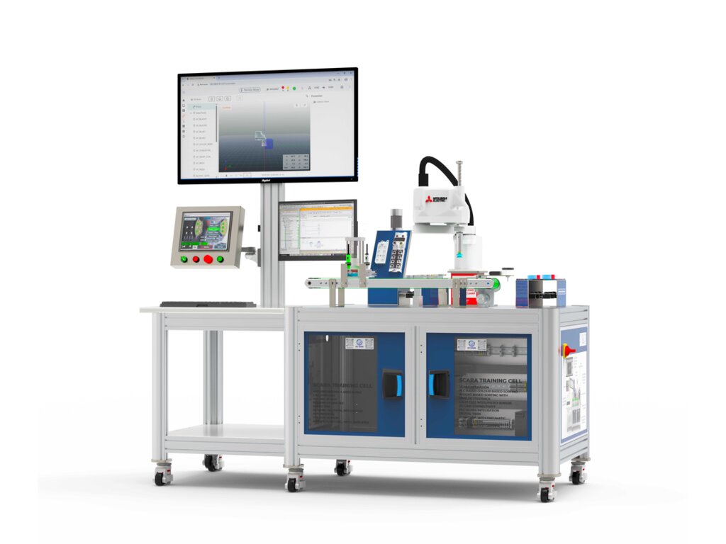 SCARA Training Cell with PLC, HMI and IIOT (SCARA Cell) from Hytech Automation