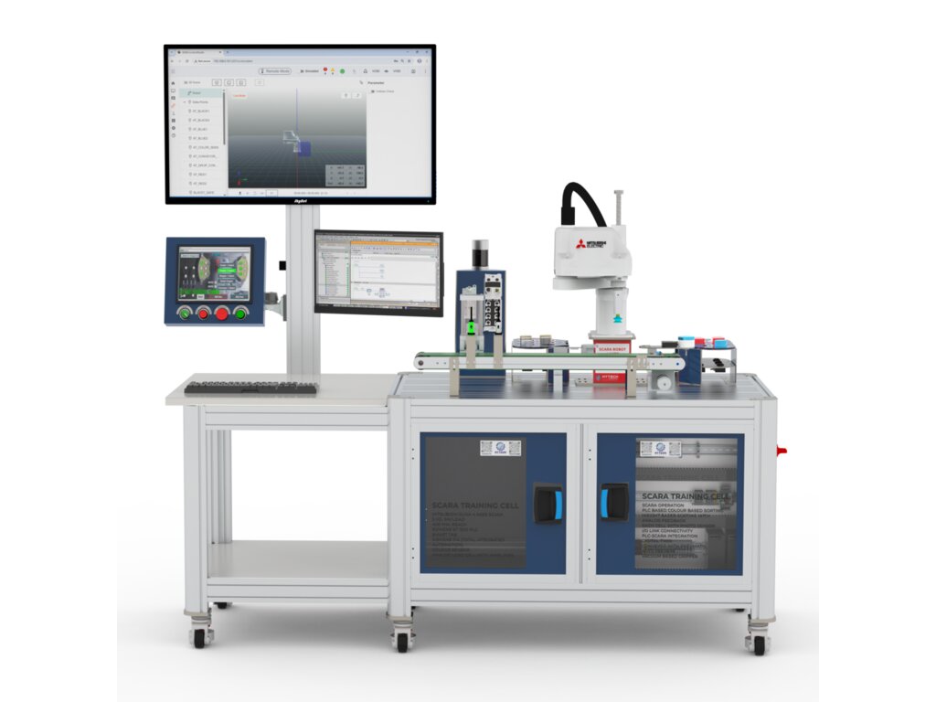 SCARA Training Cell with PLC, HMI and IIOT (SCARA Cell) from Hytech Automation