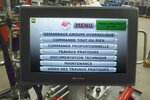 Hydraulic training bench, SHCO 4.0, details of touch panel, manufactured by ID systems