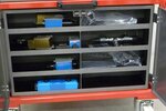 Hydraulic training bench, SHCO V2, details of storage, manufactured by ID systems