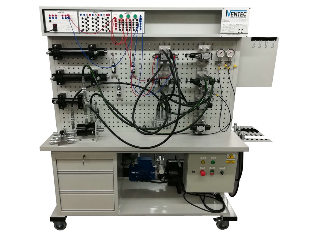 Hydraulic double-sided test bench with fixed displacement pump (DMSD-01) from Iventec