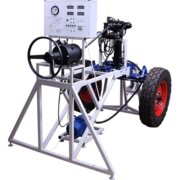 Testing and diagnosis of tractor steering control with integrated hydraulic booster and hydraulic system of differential blocking control, NTC-15.39.1, made for education and training, produced by NTP Centr 