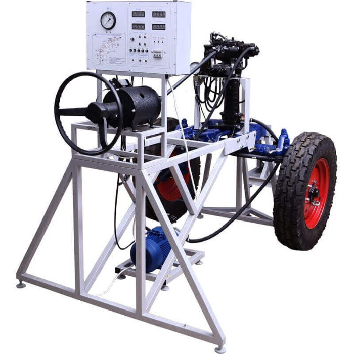 Testing and diagnosis of tractor steering control with integrated hydraulic booster and hydraulic system of differential blocking control, NTC-15.39.1, made for education and training, produced by NTP Centr 