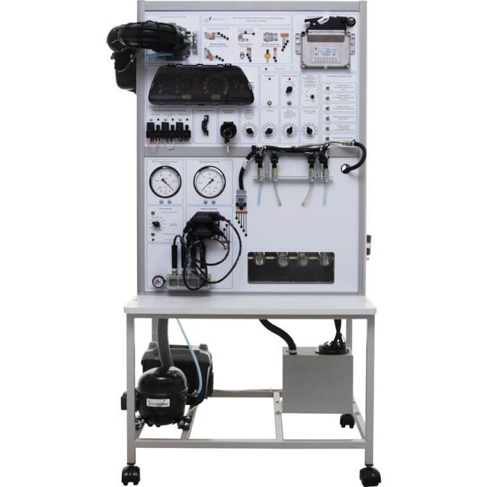 NTC-15.40.1 Supply system of Multi Point Injection engine, made for education and training, produced by NTP Centr, front view