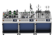 Complex Mechatronics Training System, made for education and training, produced by Rhein Koester in Germany